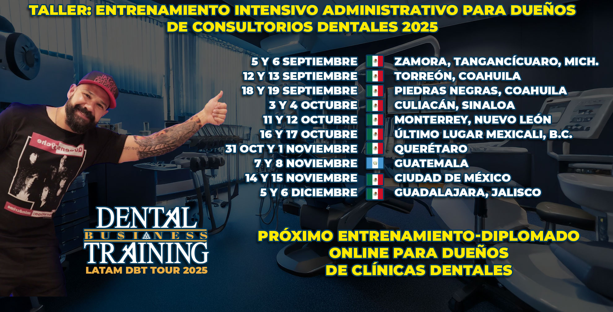 Calendario de próximos cursos y giras DBT
